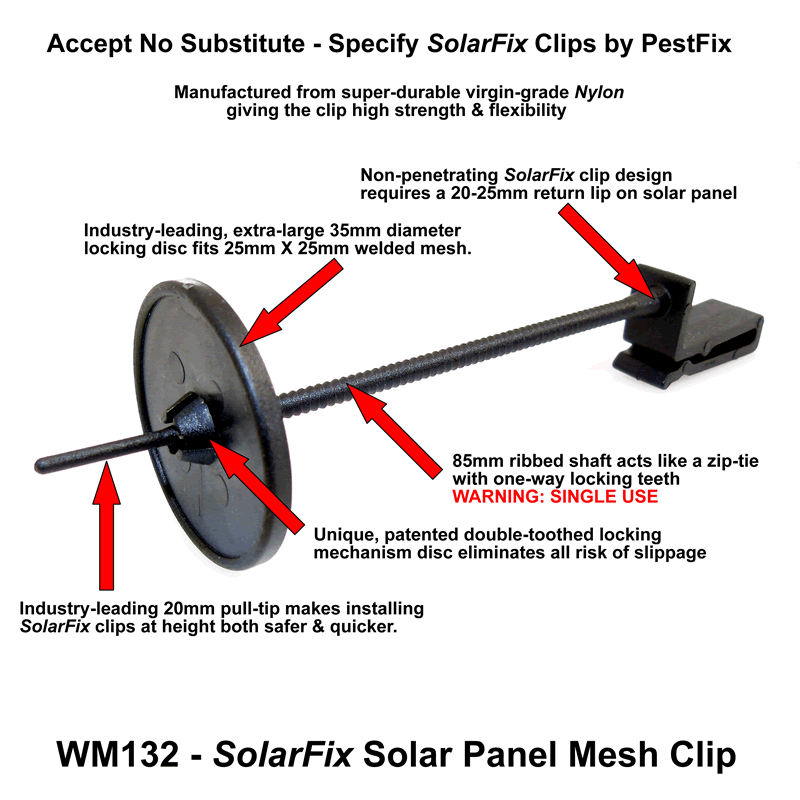 SolarFix - Solar Panel Mesh Clips (Premium)